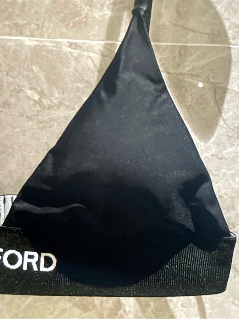 Tom Ford Black Satin Camisole Bralette and Shorts Set - Picture 5 of 6